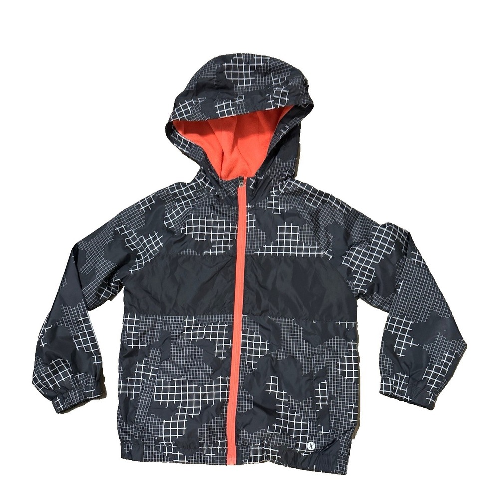 Boys‎ Black/white  Xersion Jacket hoodie zipper S 8 -polar fleece/polyester